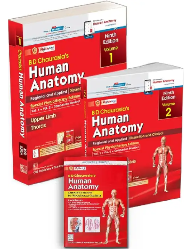 BD Chaurasia's Human Anatomy Special Physiotherapy Edition (Vol-1 & 2)